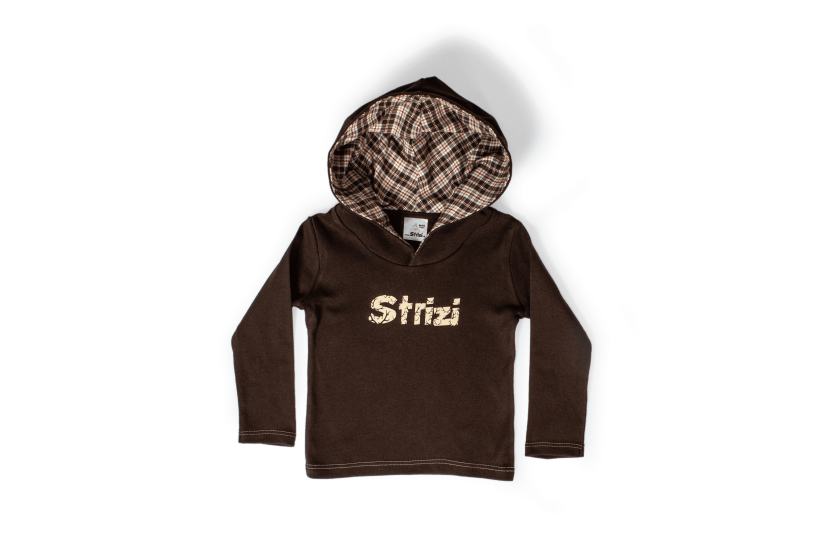Kinder Kapuzenshirt braun - Strizi Hooded shirt brown