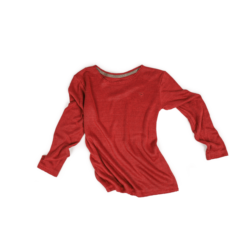 Leinenshirt rot locker2 - Strizi Leinenshirt rot